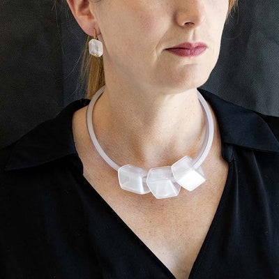 Exclusieve ketting van rubber met 3 Cubes, Celestial