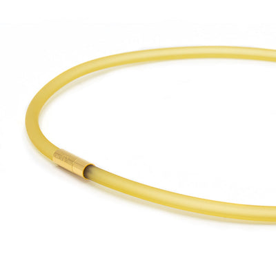 Rubber ketting,1 lijn, Mosterd