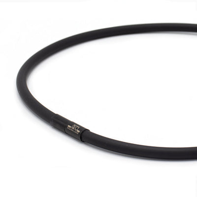 Rubber ketting, 1 lijn, Zwart