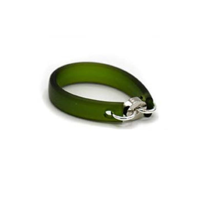 Military groene zero waste ring in plat rubber