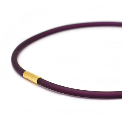 Rubber ketting,1 lijn, Aubergine