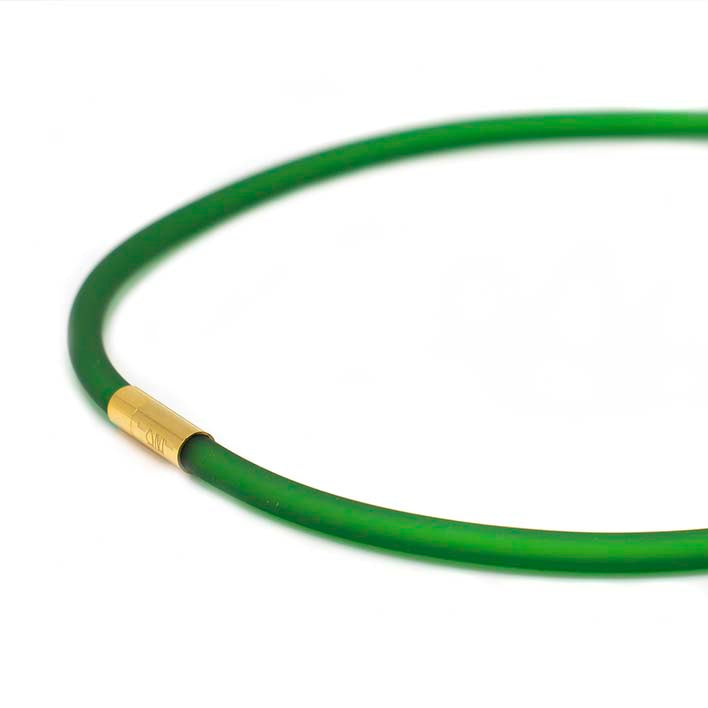 Rubber ketting, 1 lijn, Flessegroen