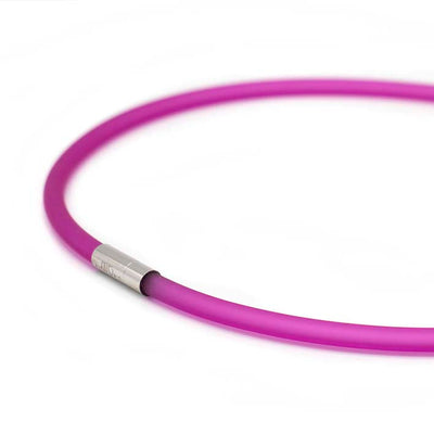 Rubber ketting, 1 lijn, Fel Roze