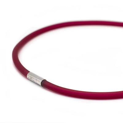 Rubber ketting, 1 lijn, Fuchsia