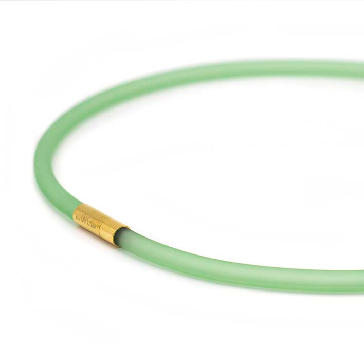 Rubber ketting, 1 lijn, Groen