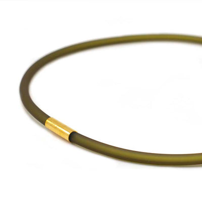 Rubber ketting,1 lijn, Olijf