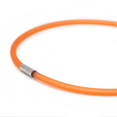 Rubber ketting, 1 lijn, Oranje