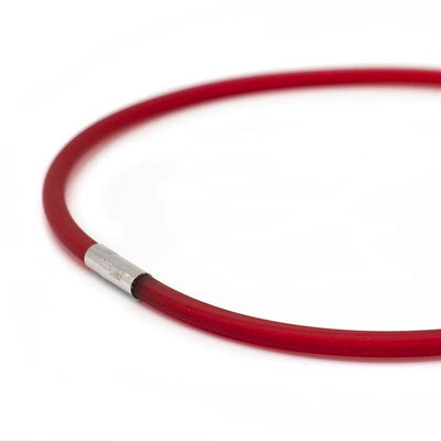 Rubber ketting, 1 lijn, Rood