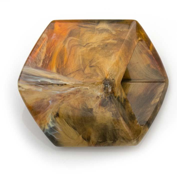 Cube Tiger Eye shiny