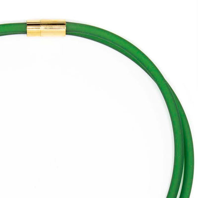 Rubber ketting 2 lijns, flessegroen