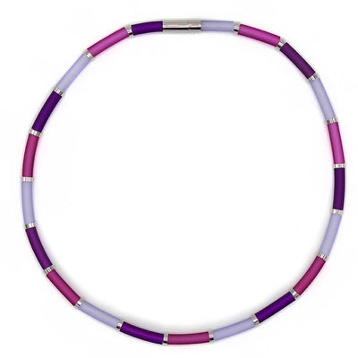 Bits & Pieces, kleurrijke ketting paars, zero waste