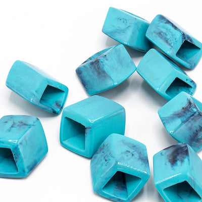 Cube Cyaan blauw