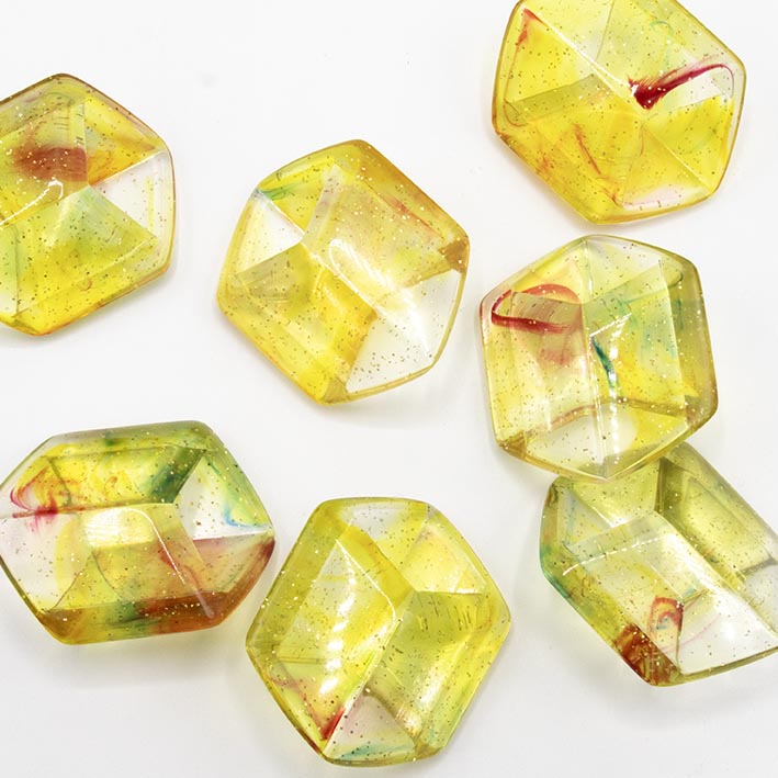 Cube hanger Summer Sparkle transparant glitter