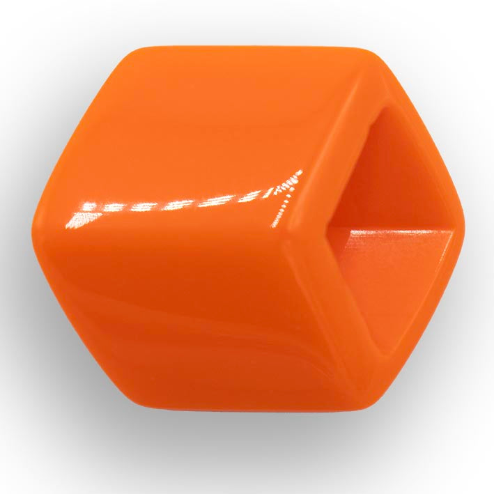 Ketting van RUBBER 1 lijns met Cube Royal Orange - FEESTCOLLECTIE -