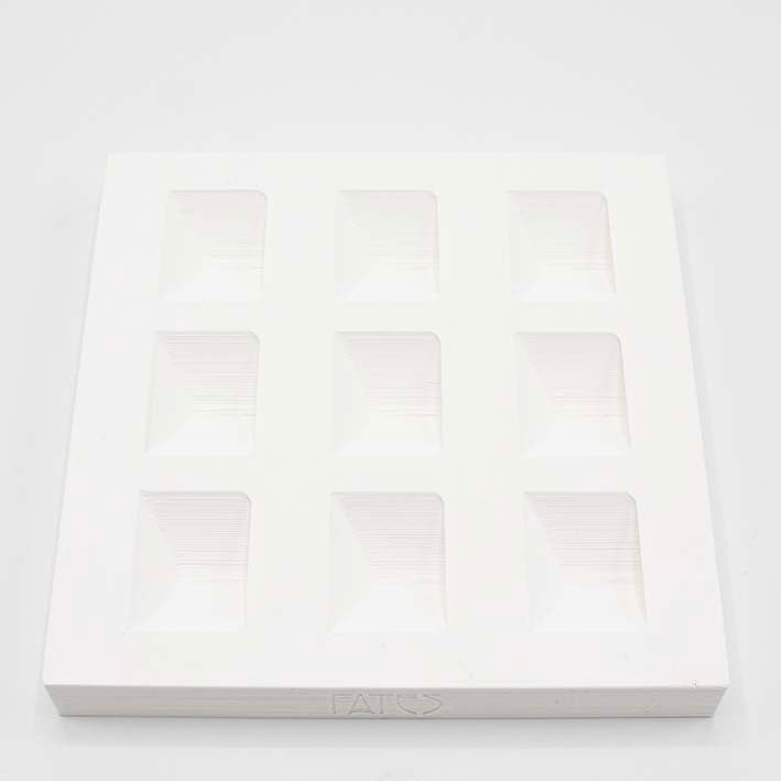 Duurzame Display voor Cubes in 3D geprint bio plastic, basic