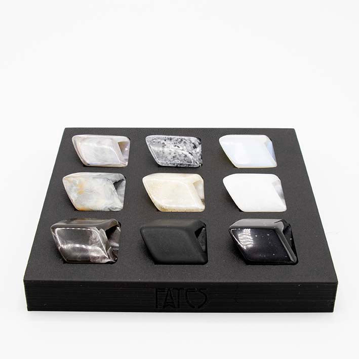 Duurzame Display voor Cubes in 3D geprint bio plastic, basic