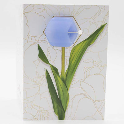 Wenskaart Cube - Cornflower