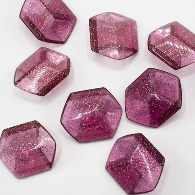 Cube Magenta Glitter