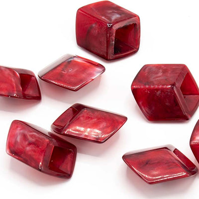 Cube Carmine rood shiny