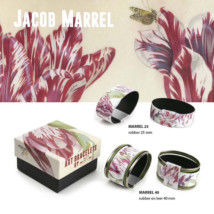 Art Bracelet, Marrel Flowers, 25mm