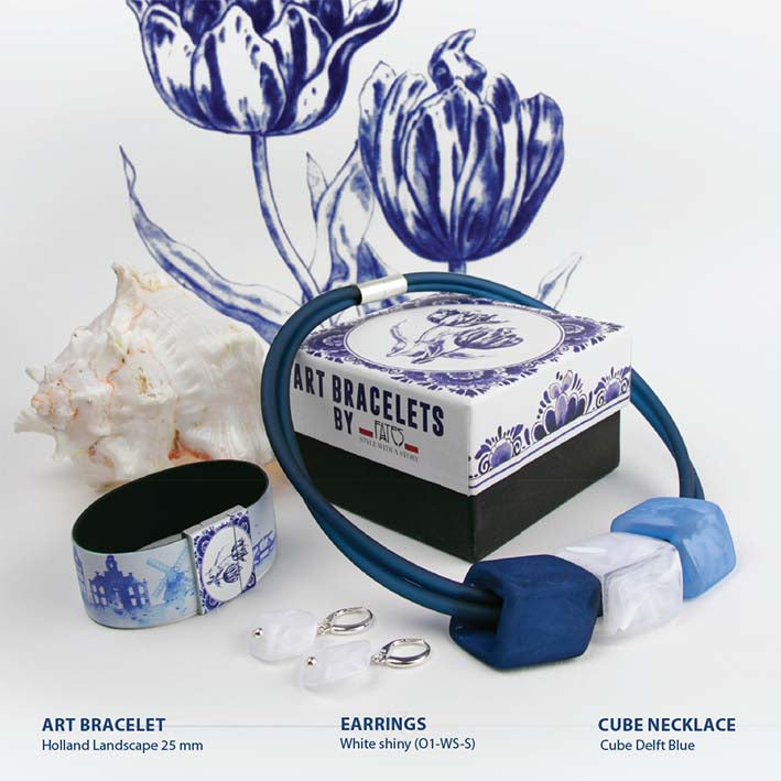 Art Bracelet, Dutch Tulips, 25mm