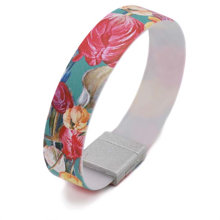 Art Bracelet, Tulips, 15mm