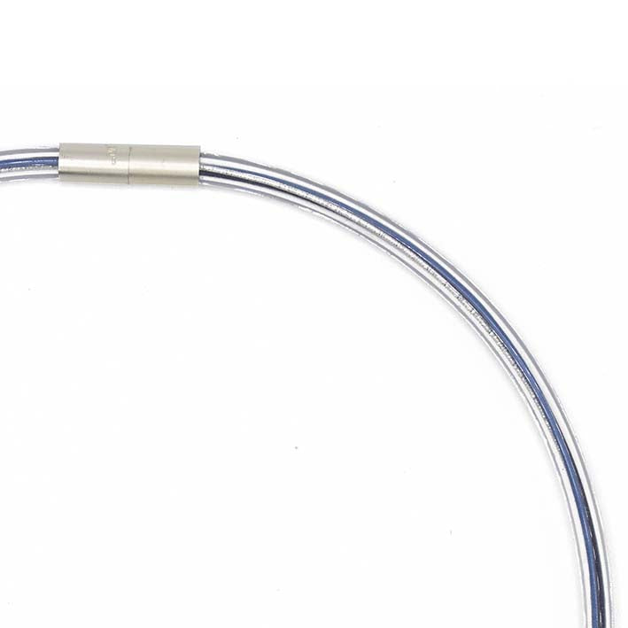 Rubber ketting, 1 LIJNS MIZUHIKI blue