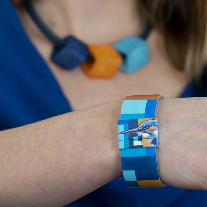 Art Bracelet, BLOCBIRDS IJSVOGEL