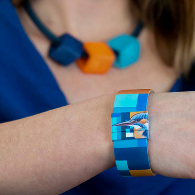 Art Bracelet, BLOCBIRDS IJSVOGEL