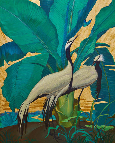 Art Bracelet, Jessie Arms Botke, Demoiselle Cranes, 40mm