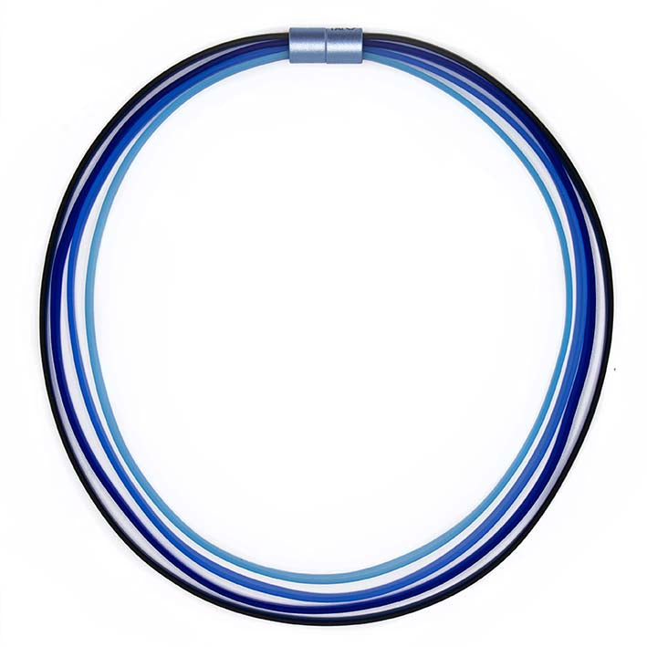 Ketting van rubber, Ribbon,  Blauw