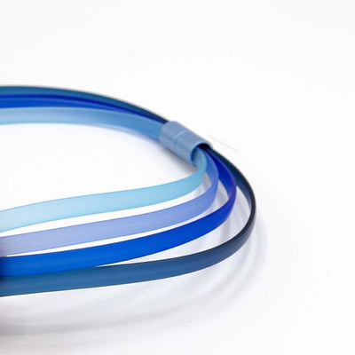 Ketting van rubber, Ribbon,  Blauw