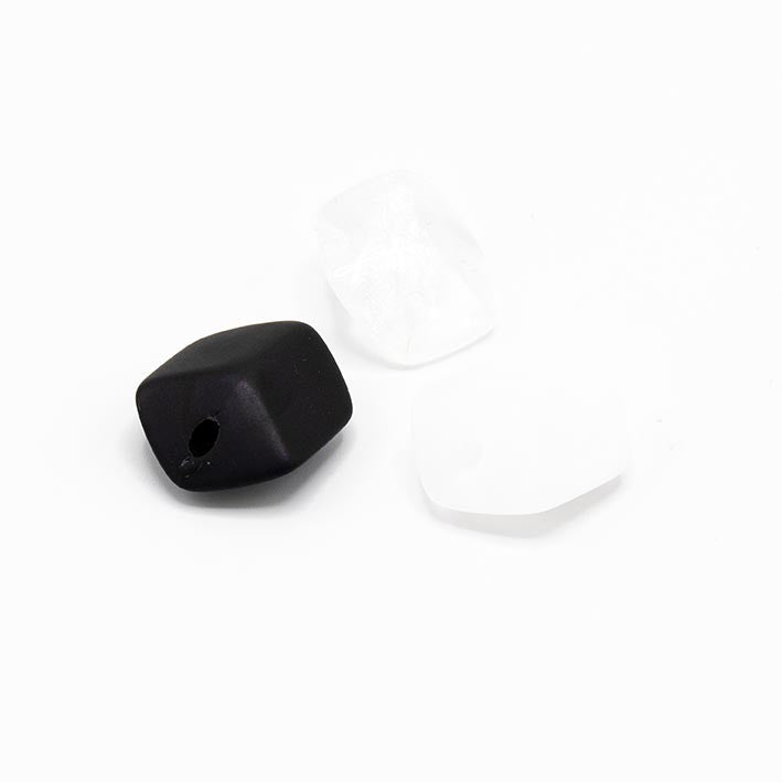 Set van drie Mini Cubes in wit/zwart