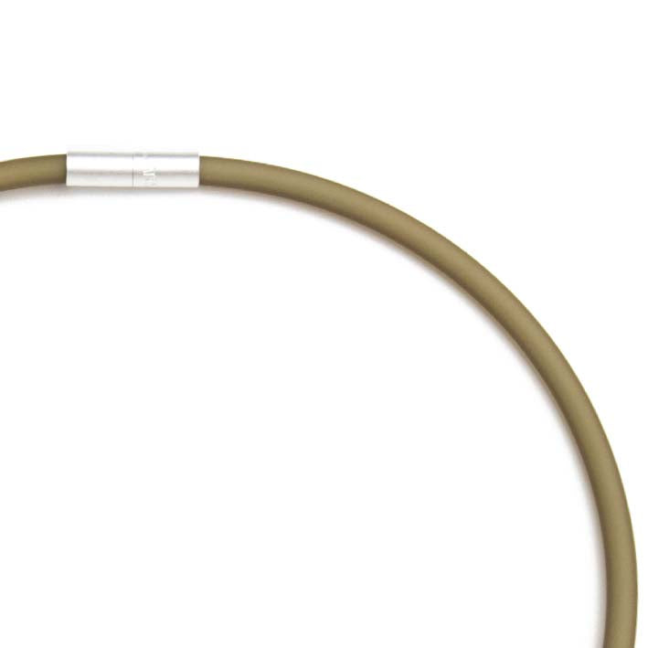 Rubber ketting,1 lijn, Olijf