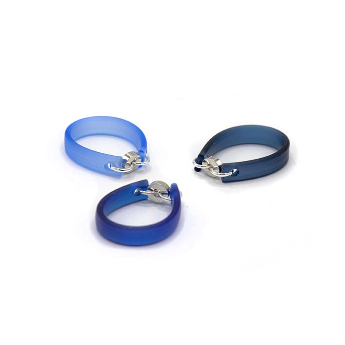 Zero waste ring, Bits & Pieces, set van 3 in blauw mix