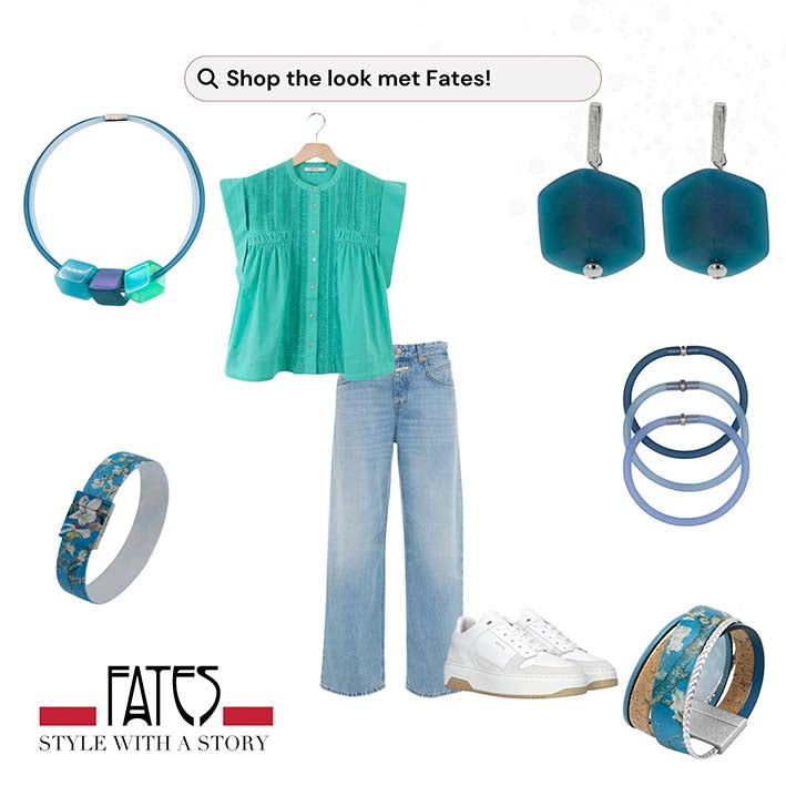 De hele look - Turquoise