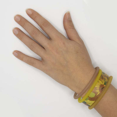 Art Bracelet, Sunflowers, van Gogh, 15mm