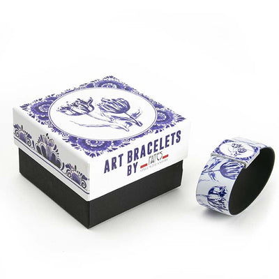Art Bracelet, Dutch Tulips, 25mm