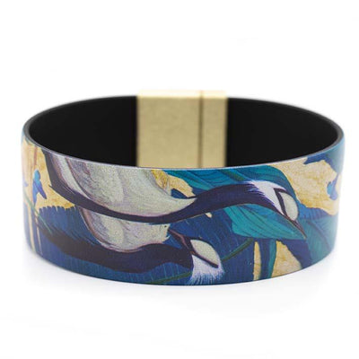 Art Bracelet, Jessie Arms Botke, Demosiselle Cranes, 25 mm