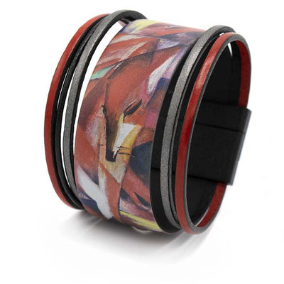 Art Bracelet, Franz Marc, Foxes, 40mm