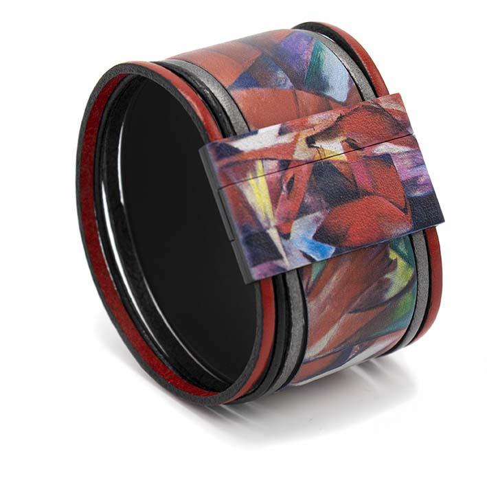 Art Bracelet, Franz Marc, Foxes, 40mm
