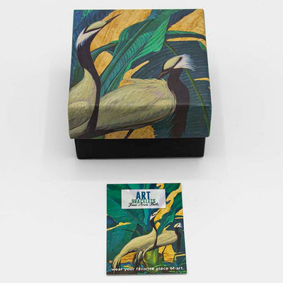 Art Bracelet, Jessie Arms Botke, Demoiselle Cranes, 40mm