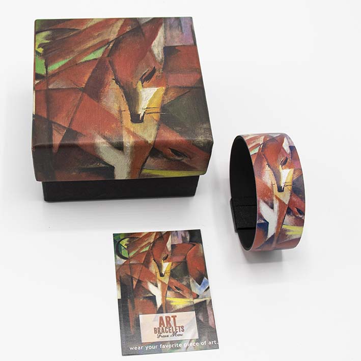 Art Bracelet, Franz Marc, Foxes, 25 mm