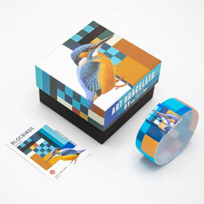 Art Bracelet, BLOCBIRDS IJSVOGEL