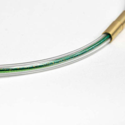 Rubber ketting, 1 LIJNS MIZUHIKI GREEN