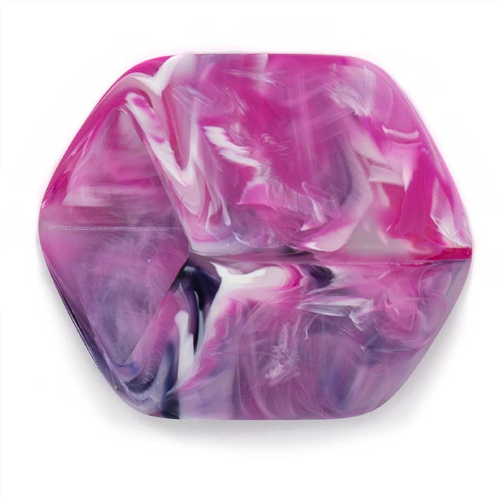 Rubber ketting 2 lijns met 1 Cube, Spring Flowers