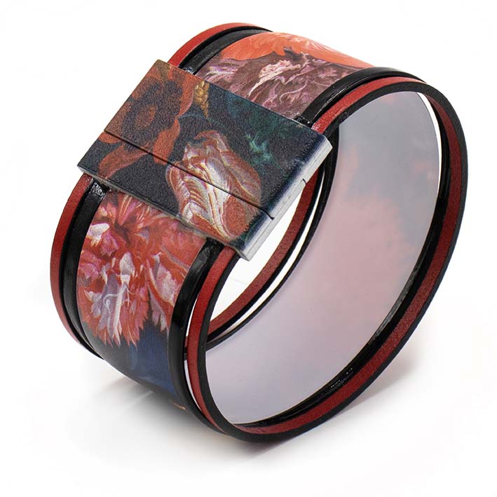 Art Bracelet, De Heem Red Flowers, 40mm