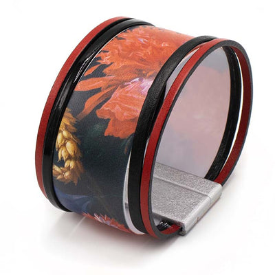 Art Bracelet, De Heem Red Flowers, 40mm