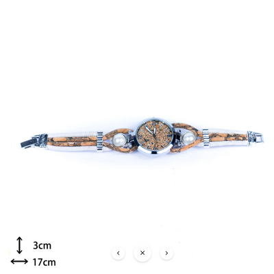 Kurk horloge wit