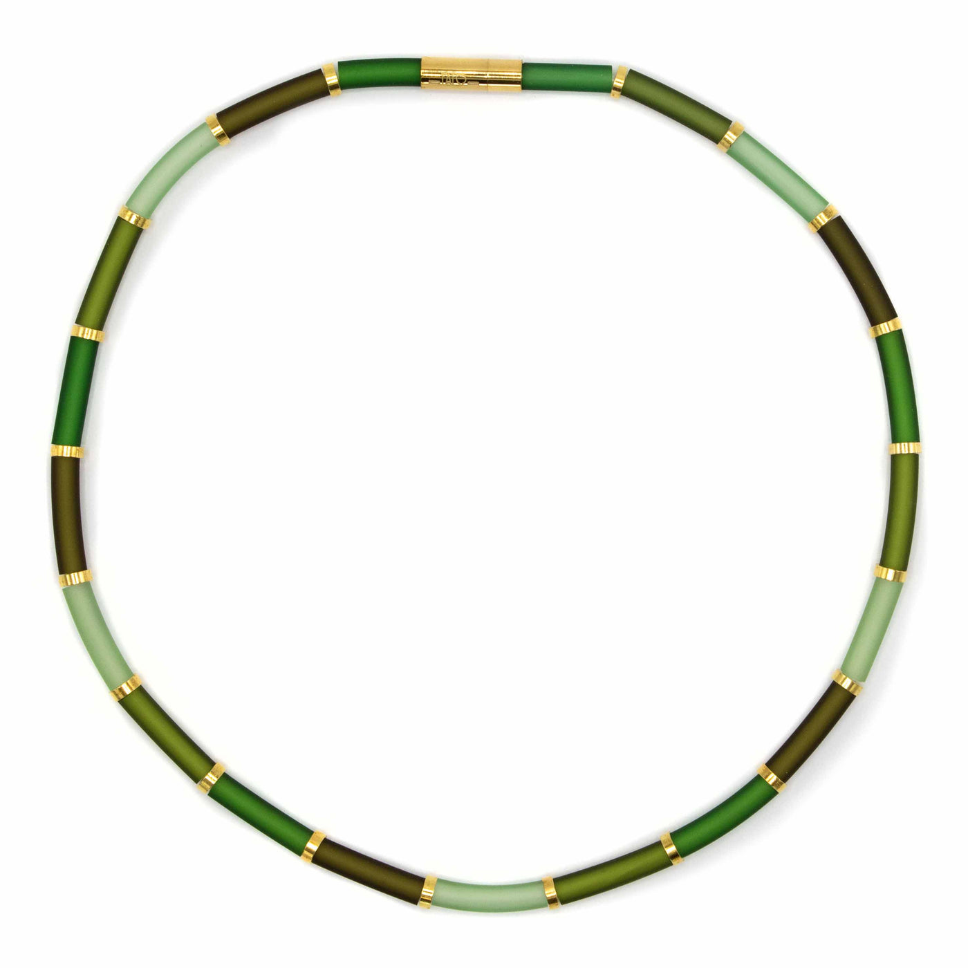 Bits & Pieces, Kleurrijke ketting Zero Waste groen